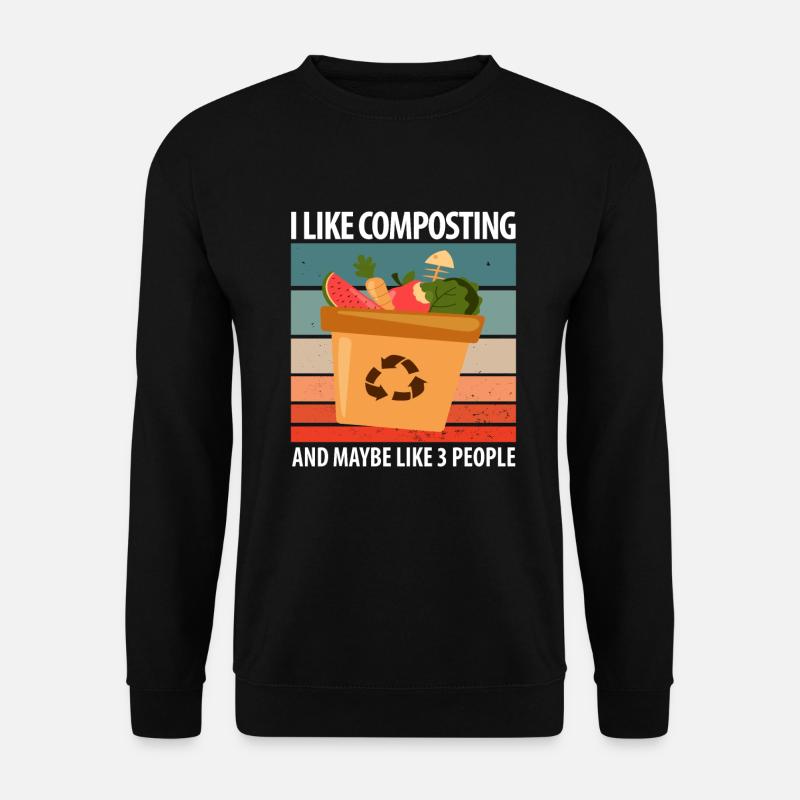 Compost Worms Gift - Unisex Sweatshirt - black