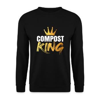 Cadeau vers de compost - Sweat-shirt Unisexe - noir - Devant - Alina (178cm) & Michal (187cm)