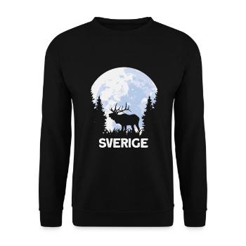 sverige Elch Schweden skandinavien - Unisex Pullover - Schwarz - Vorne - Alina (178cm) & Michal (187cm)