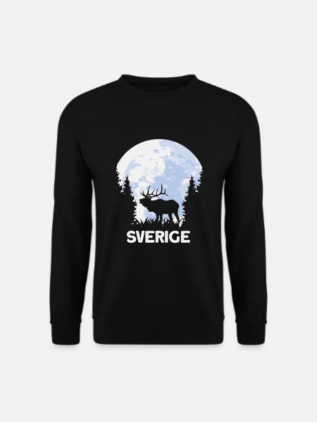 sverige Elch Schweden skandinavien - Unisex Pullover - Schwarz