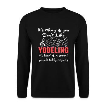 Yodel - Unisex Sweatshirt - black - Front - Alina (178cm) & Michal (187cm)
