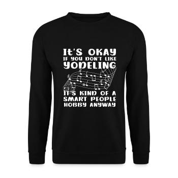Yodel - Unisex Sweatshirt - black - Front - Alina (178cm) & Michal (187cm)