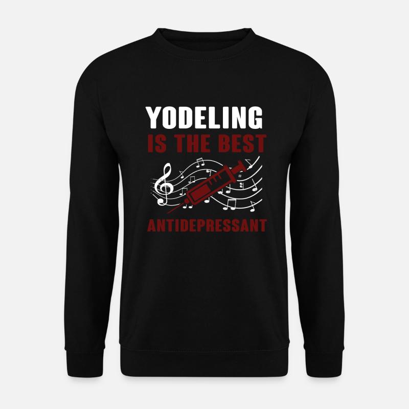 Jodeln - Unisex Pullover - Schwarz