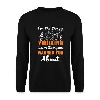 Yodel - Unisex Sweatshirt - black - Front - Alina (178cm) & Michal (187cm)