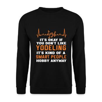 Yodel - Unisex Sweatshirt - black - Front - Alina (178cm) & Michal (187cm)