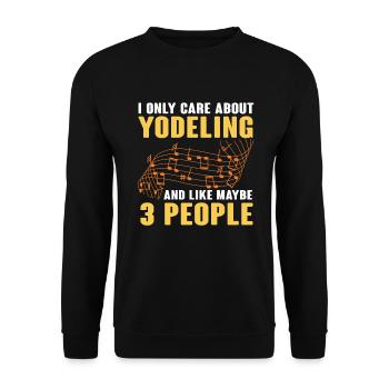 Yodel - Unisex Sweatshirt - black - Front - Alina (178cm) & Michal (187cm)