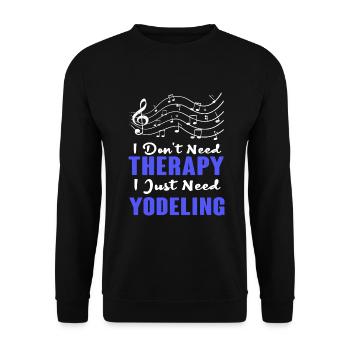 Yodel - Unisex Sweatshirt - black - Front - Alina (178cm) & Michal (187cm)
