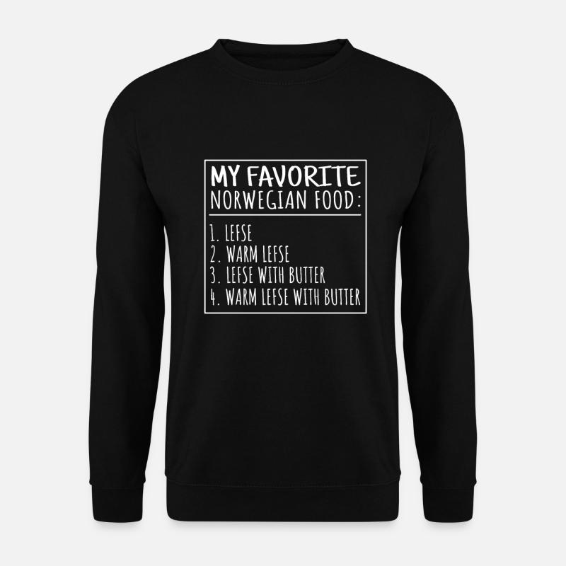 Nourriture norvégienne Lefse - Sweat-shirt Unisexe - noir