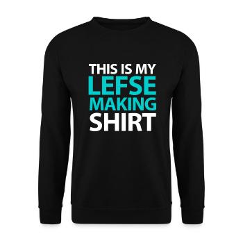 Mein liebstes norwegisches Essen - Unisex Pullover - Schwarz - Vorne - Alina (178cm) & Michal (187cm)