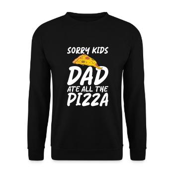 Snack Pizzalove Pizza Lover Gift - Unisex Sweatshirt - black - Front - Alina (178cm) & Michal (187cm)