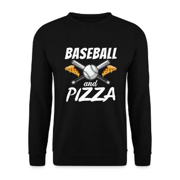 Snack Pizzalove Pizza Lover Cadeau - Sweat-shirt Unisexe - noir - Devant - Alina (178cm) & Michal (187cm)
