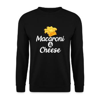 Snack Käse Liebhaber Käse Geschenk - Unisex Pullover - Schwarz - Vorne - Alina (178cm) & Michal (187cm)