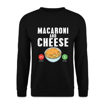 Snack Käse Liebhaber Käse Geschenk - Unisex Pullover - Schwarz - Vorne - Alina (178cm) & Michal (187cm)