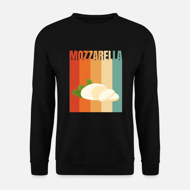 Retro Mozzarella - Unisex Sweatshirt - black