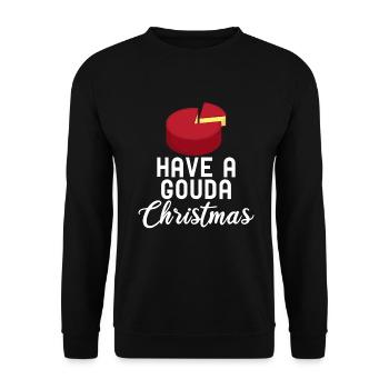 Snack Käse Liebhaber Käse Geschenk - Unisex Pullover - Schwarz - Vorne - Alina (178cm) & Michal (187cm)