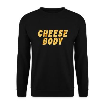 Snack Cheese Lover Cheese Gift - Unisex Sweatshirt - black - Front - Alina (178cm) & Michal (187cm)