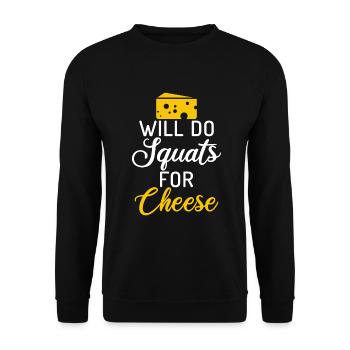 Snack Cheese Lover Cheese Gift - Sweat-shirt Unisexe - noir - Devant - Alina (178cm) & Michal (187cm)