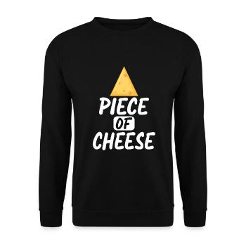 Snack Cheese Lover Cheese Gift - Unisex Sweatshirt - black - Front - Alina (178cm) & Michal (187cm)