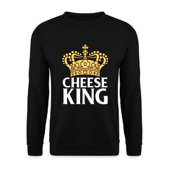 Snack Käse Liebhaber Käse Geschenk - Unisex Pullover - Schwarz - Vorne - Alina (178cm) & Michal (187cm)