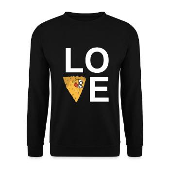 Nacho Lover Nacho Geschenk Mexikanisches Essen - Unisex Pullover - Schwarz - Vorne - Alina (178cm) & Michal (187cm)