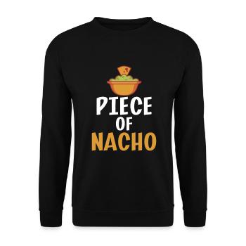 Nacho Lover Nacho Geschenk Mexikanisches Essen - Unisex Pullover - Schwarz - Vorne - Alina (178cm) & Michal (187cm)