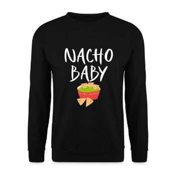 Nacho Lover Nacho Cadeau Cuisine mexicaine - Sweat-shirt Unisexe - noir - Devant - Alina (178cm) & Michal (187cm)