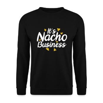 Nacho Lover Nacho Cadeau Cuisine mexicaine - Sweat-shirt Unisexe - noir - Devant - Alina (178cm) & Michal (187cm)