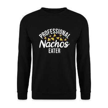 Nacho Lover Nacho Gift Mexican Food - Unisex Sweatshirt - black - Front - Alina (178cm) & Michal (187cm)