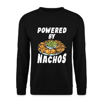 Nacho Lover Nacho Geschenk Mexikanisches Essen - Unisex Pullover - Schwarz - Vorne - Alina (178cm) & Michal (187cm)