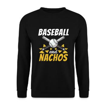 Nacho Lover Nacho Geschenk Mexikanisches Essen - Unisex Pullover - Schwarz - Vorne - Alina (178cm) & Michal (187cm)