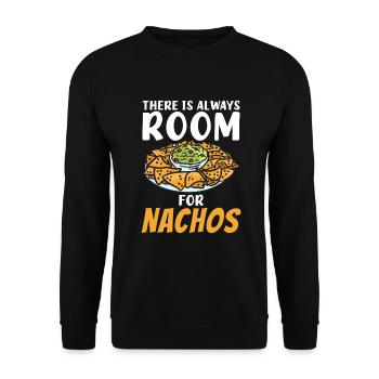 Nacho Lover Nacho Geschenk Mexikanisches Essen - Unisex Pullover - Schwarz - Vorne - Alina (178cm) & Michal (187cm)