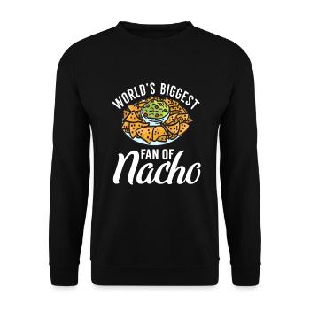 Nacho Lover Nacho Gift Mexican Food - Unisex Sweatshirt - black - Front - Alina (178cm) & Michal (187cm)