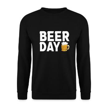 Beer Drinker Beer Gifts - Unisex Sweatshirt - black - Front - Alina (178cm) & Michal (187cm)