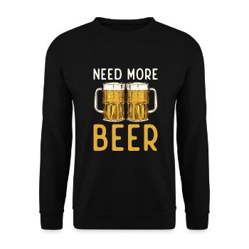 Beer Drinker Beer Gifts - Unisex Sweatshirt - black - Front - Alina (178cm) & Michal (187cm)