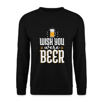 Beer Drinker Beer Gifts - Unisex Sweatshirt - black - Front - Alina (178cm) & Michal (187cm)