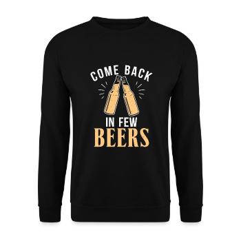 Beer Drinker Beer Gifts - Unisex Sweatshirt - black - Front - Alina (178cm) & Michal (187cm)