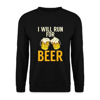Beer Drinker Beer Gifts - Unisex Sweatshirt - black - Front - Alina (178cm) & Michal (187cm)