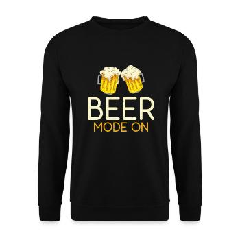 Beer Drinker Beer Gifts - Unisex Sweatshirt - black - Front - Alina (178cm) & Michal (187cm)