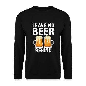 Beer Drinker Beer Gifts - Unisex Sweatshirt - black - Front - Alina (178cm) & Michal (187cm)