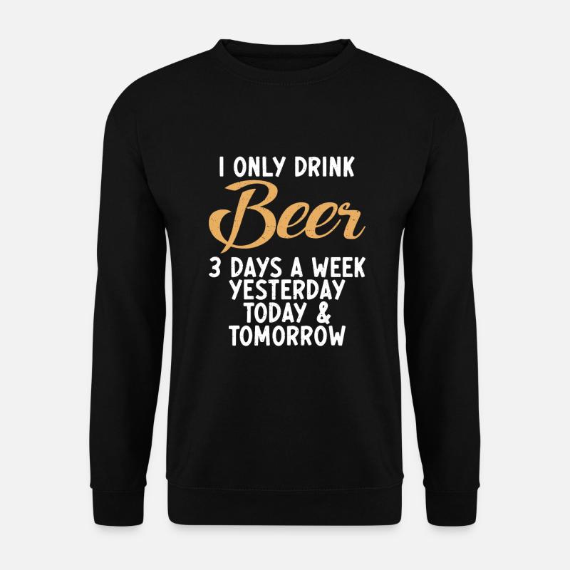 Biertrinker Bier Geschenke - Unisex Pullover - Schwarz