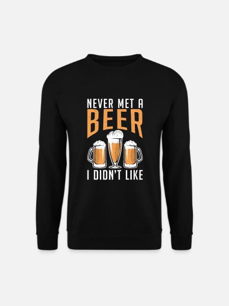 Bier-Trinker-Bier-Geschenke - Unisex Pullover - Schwarz