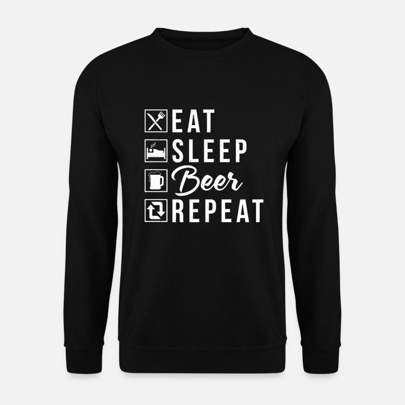 Biertrinker Bier Geschenke - Unisex Pullover - Schwarz