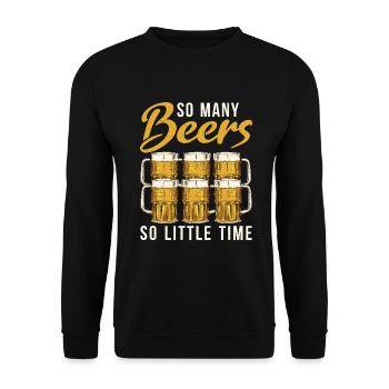 Beer Drinker Beer Gifts - Unisex Sweatshirt - black - Front - Alina (178cm) & Michal (187cm)