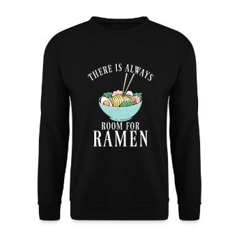 Ramen Lover - Unisex Sweatshirt - black - Front - Alina (178cm) & Michal (187cm)
