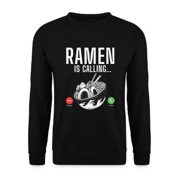 Ramen Lover - Unisex Sweatshirt - black - Front - Alina (178cm) & Michal (187cm)