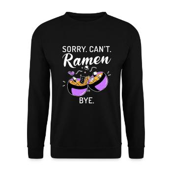 Ramen Lover - Unisex Sweatshirt - black - Front - Alina (178cm) & Michal (187cm)