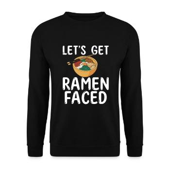 Ramen Lover - Unisex Sweatshirt - black - Front - Alina (178cm) & Michal (187cm)