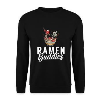Ramen Lover - Unisex Sweatshirt - black - Front - Alina (178cm) & Michal (187cm)