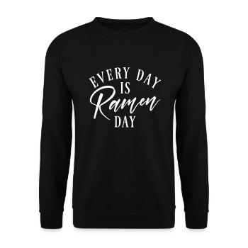 Ramen Lover - Unisex Sweatshirt - black - Front - Alina (178cm) & Michal (187cm)