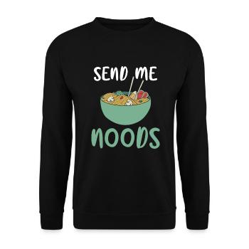 Ramen Lover - Unisex Sweatshirt - black - Front - Alina (178cm) & Michal (187cm)